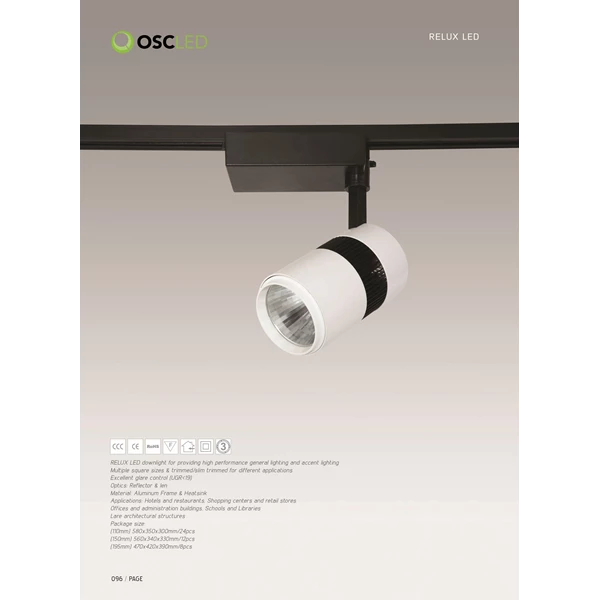 Lampu Downlight OSCLED RELUX 110 mm