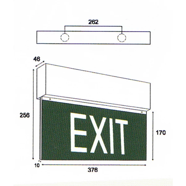 Lampu LED Oscled Exit Sign