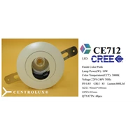 CE712 10W White LED Pinhole Downlights