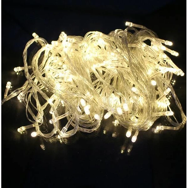 Lampu LED Natal Beras 10m RGB Warna-Warni Ungu