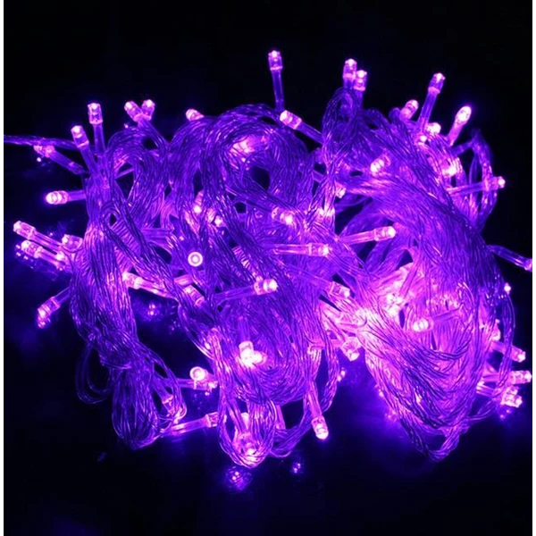 Christmas LED lamps RGB Multicolored Purple 10 m Rice