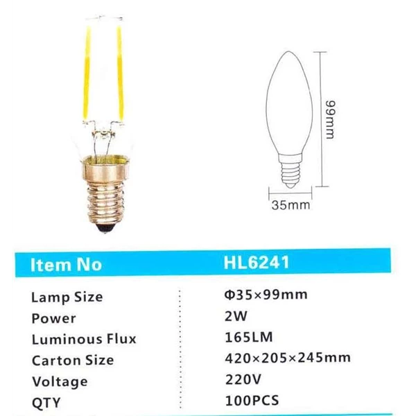 Lampu LED HL6241 2W