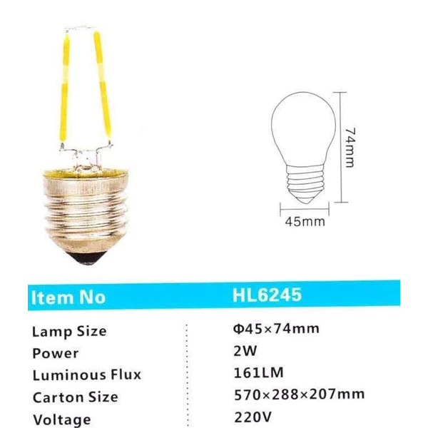 Lampu LED HL6245 2W