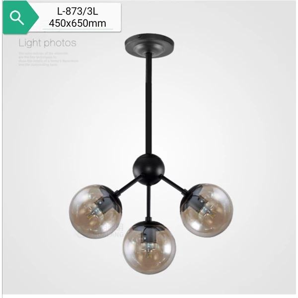 Lampu Gantung Dekoratif L-873/3L Fitting E27 